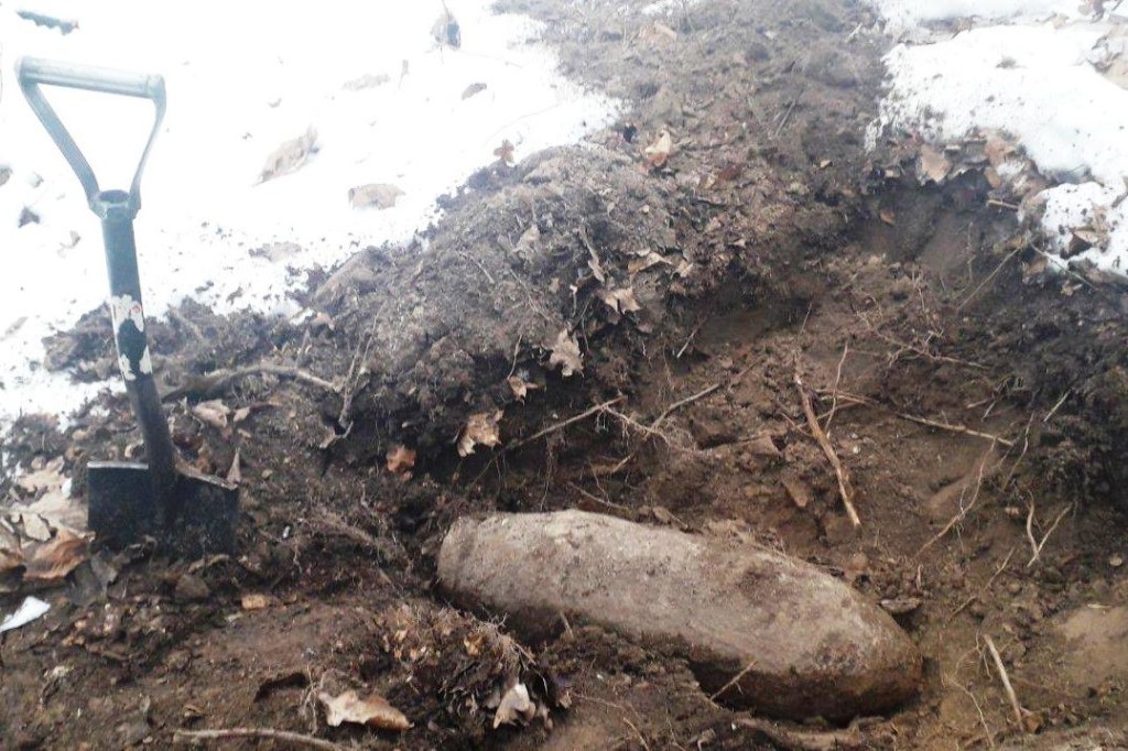 На Чернігівщині знайшли 50-кілограмову фугасну авіаційну бомбу (Фото)