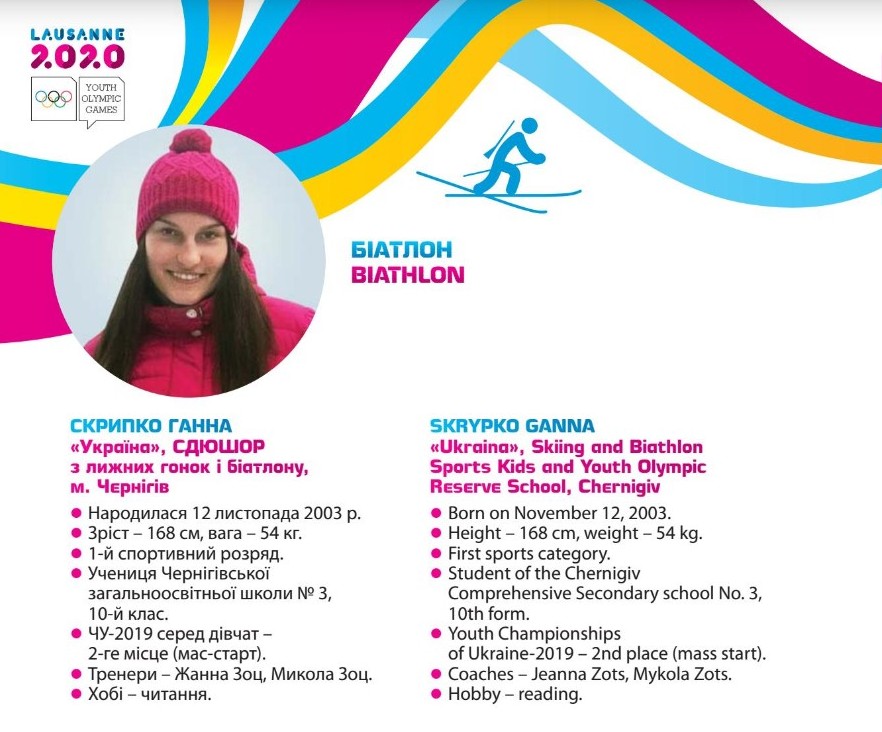Четверо спортсменів з Чернігівщини — учасники зимових юнацьких Олімпійських ігор у Швейцарії