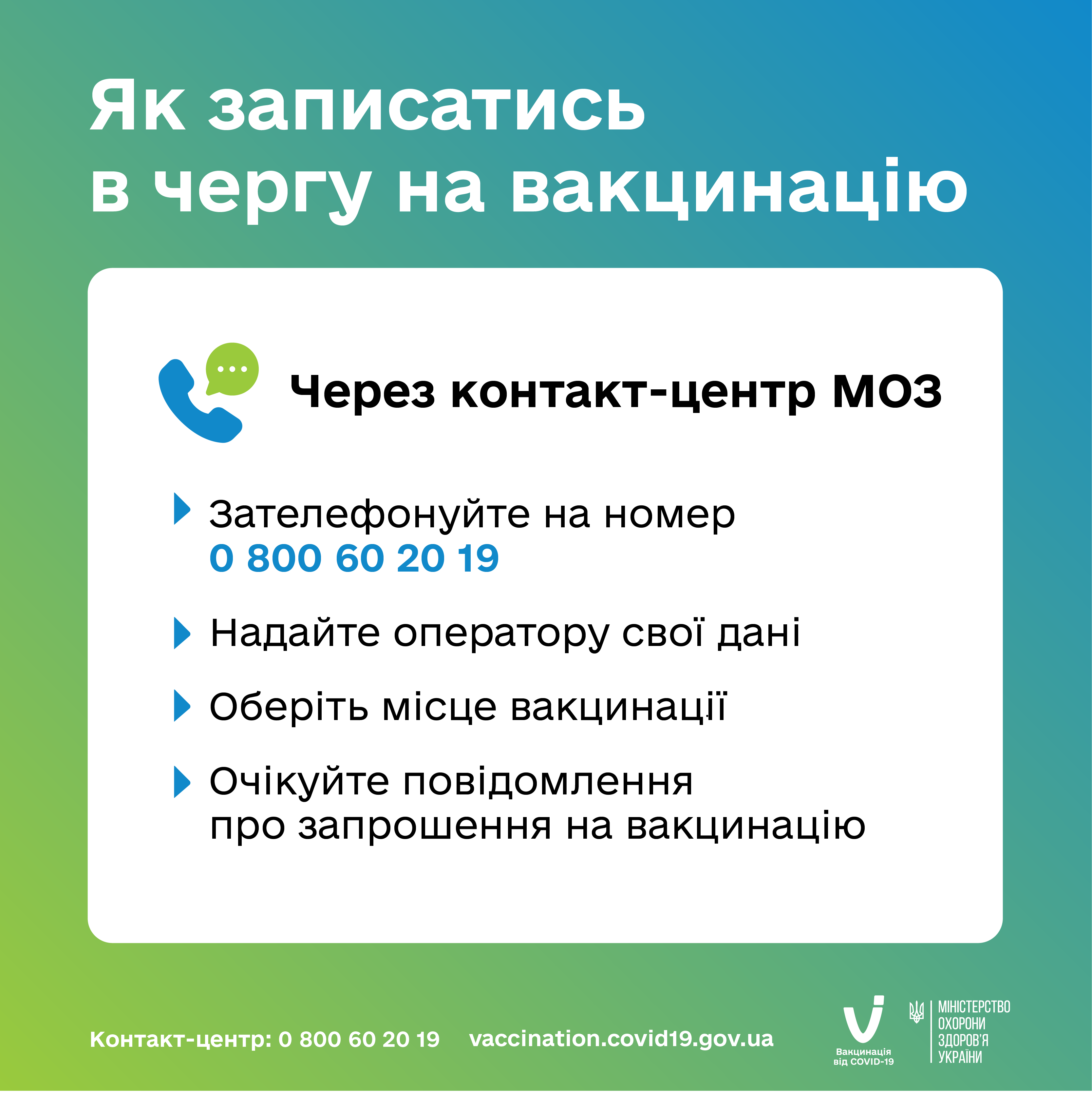 sign up for vaccination_contact center