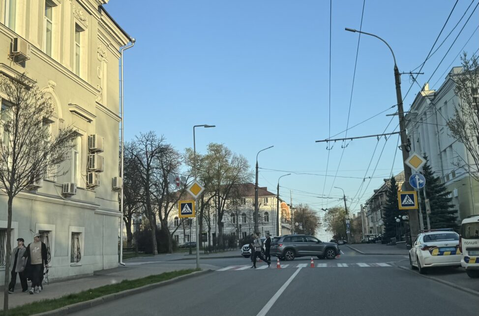 ДТП у центрі Чернігова (Фотофакт)