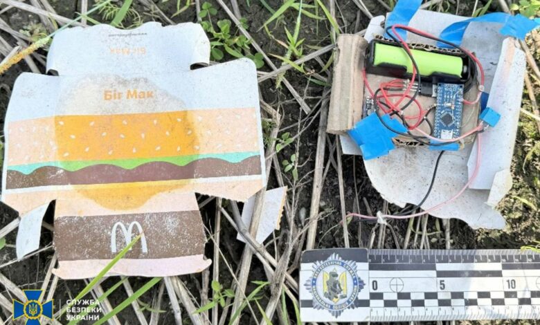 СБУ прокоментувала затримання дівчини, яка намагалася передати військовим на блокпосту вибухівку, замасковану під бургер (Фото)
